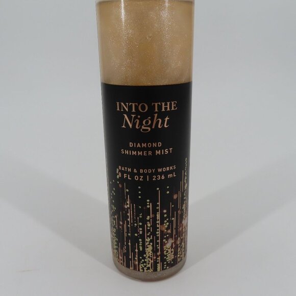 Bath and Body Works Into the Night Diamond Shimmer Mist 8oz USED 92% Full - Picture 4 of 8